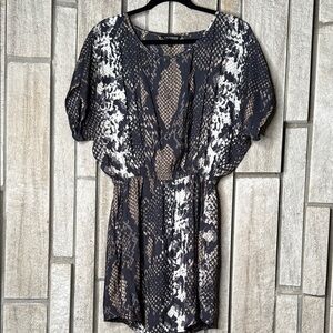 Chic Snake Print Dress